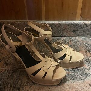 YSL Tribute Heel Size 40 Nude